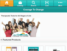 Tablet Screenshot of couragetochange.com